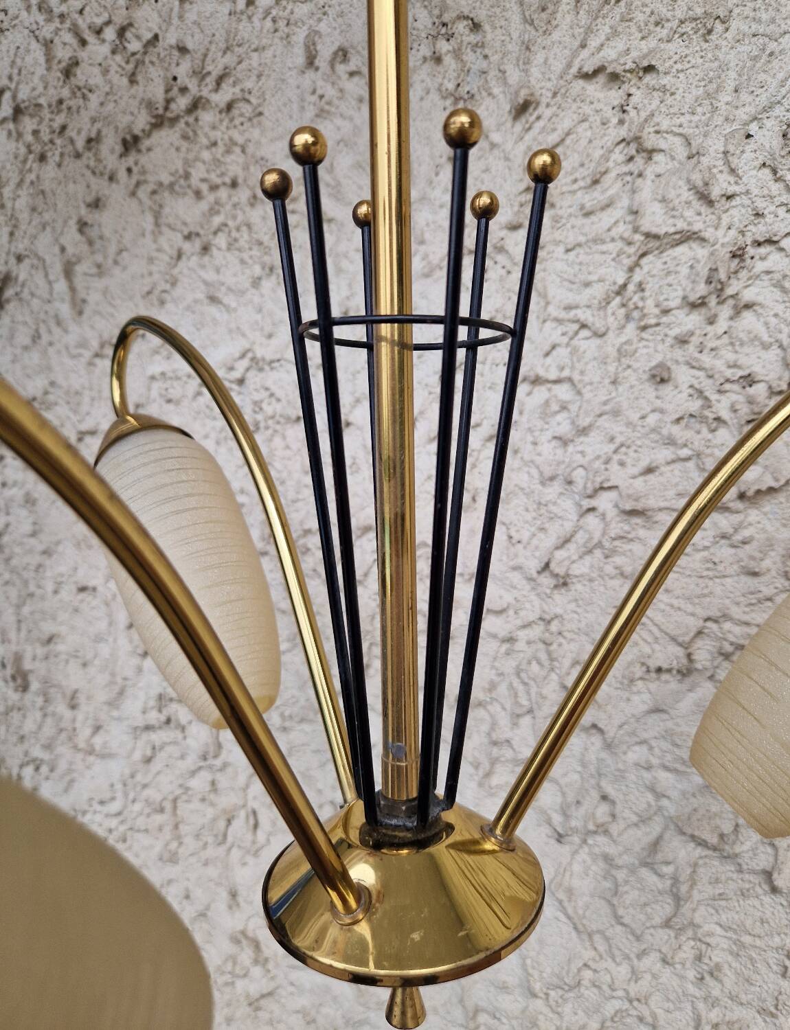 1950s chandelier from the Lunel house in France
