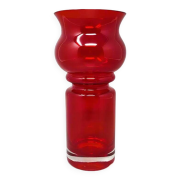 1970s tamara aladin vase tulppaani (#1513) for riihimaki/riihimaen lasi oy