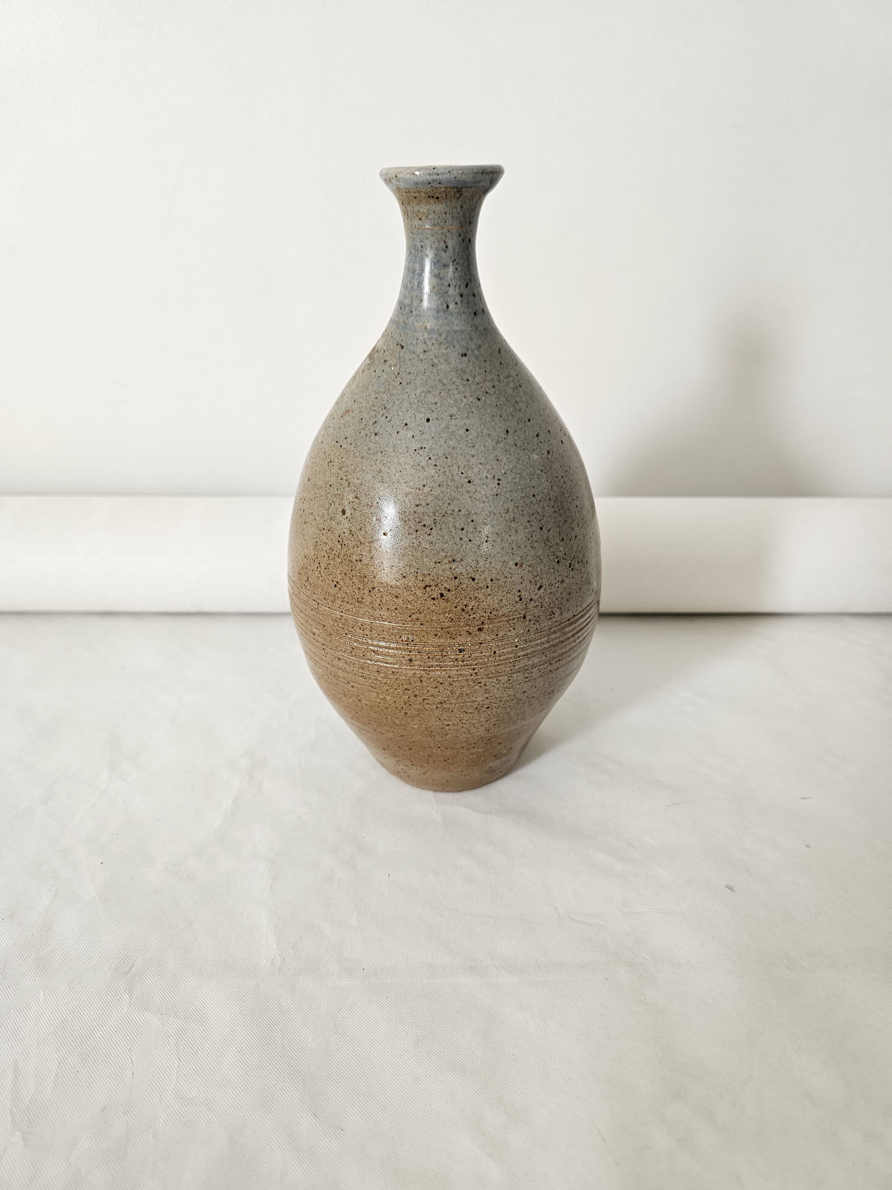 Ceramic soliflore vase signed Ligia