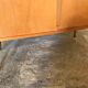 Vintage storage cabinet sliding doors and compass legs