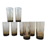 Set of 8 Duralex syrup glasses 1970