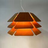 IMPRESSIVE DANISH MODEL 838 PENDANT LAMP BY P&P LJUS AB, 1970s