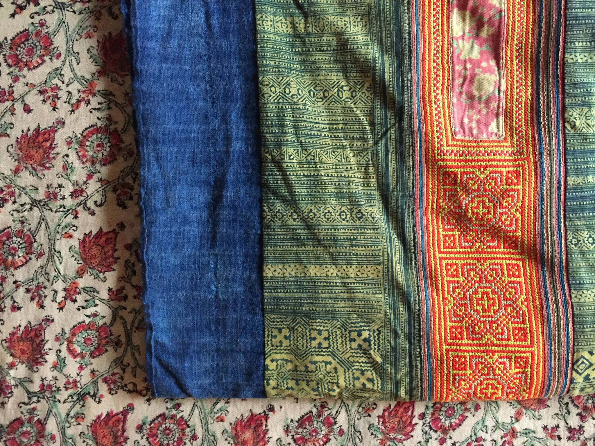 Traditional Indian patchwork bed throw/sofa 140*190
