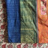 Traditional Indian patchwork bed throw/sofa 140*190