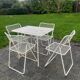 Vintage IKEA terrace lounge – Niels Gammelgaard – Table + 4 chairs