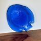 Blue vintage fish dish plate