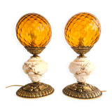 Set of French Hollywood Regency lamps