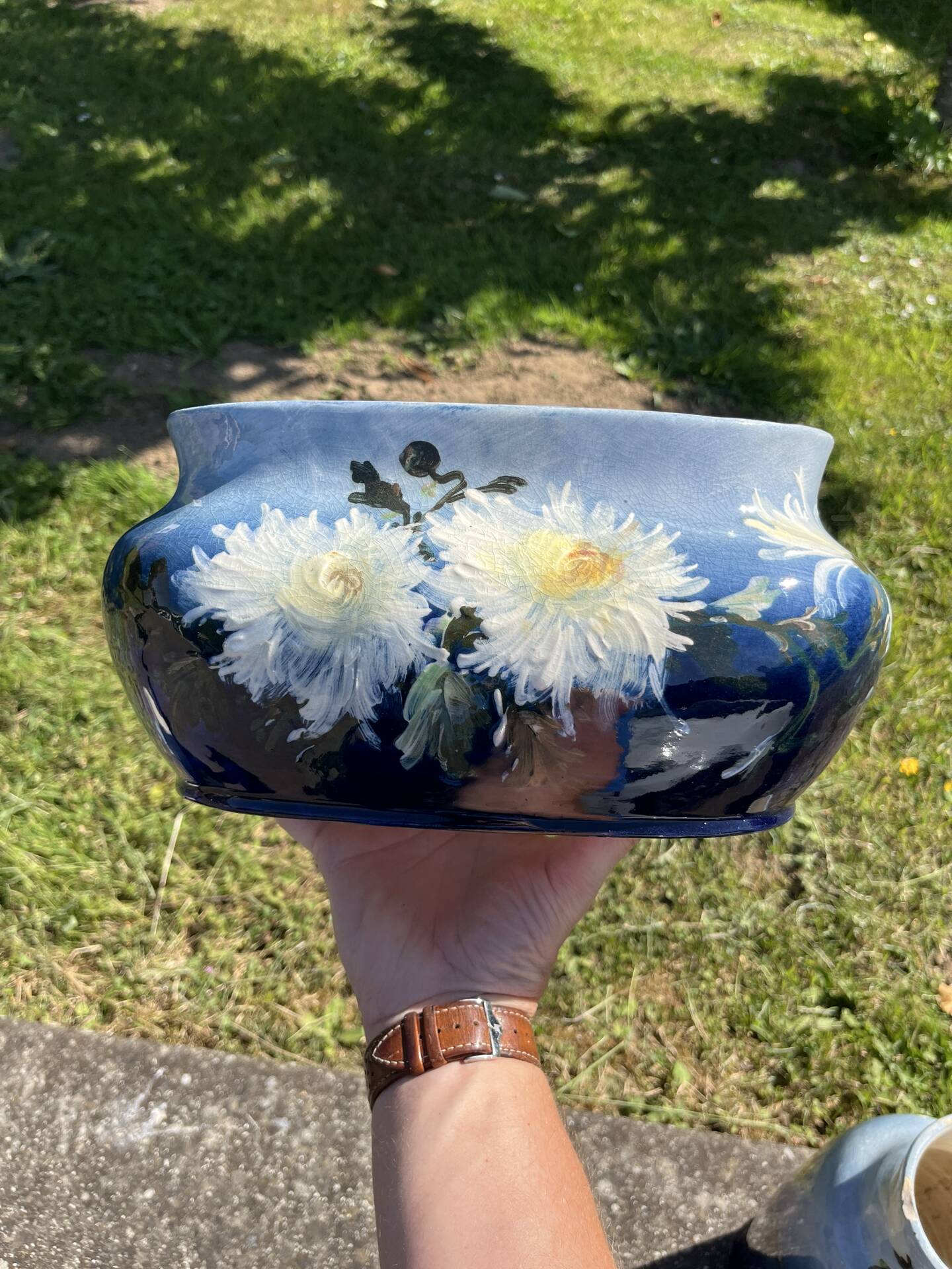 Fireplace set of vases in earthenware Montigny sur Loing