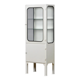 Vintage Iron And Glass Medical Cabinet, 1970s