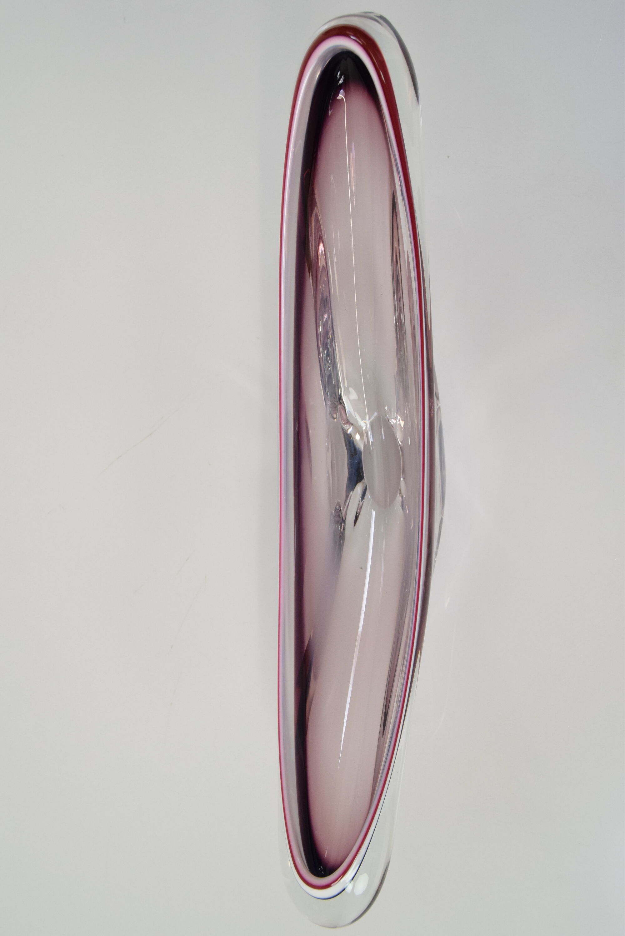 Mid-century Glass Bowl,designed Josef Hospodka for Chribska,1960's.