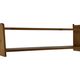 Vintage wooden wall shelve rack in pinewood minimalist design