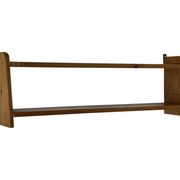 Vintage wooden wall shelve rack in pinewood minimalist design