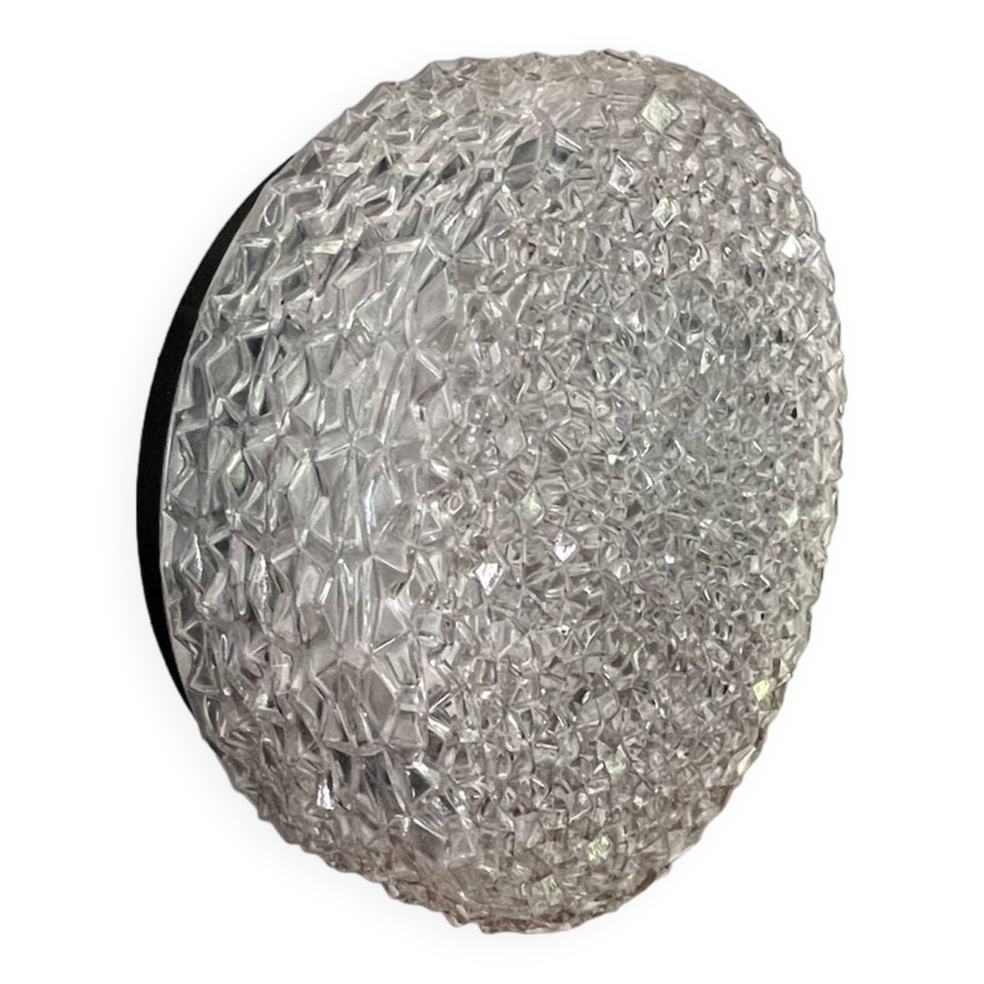 RZB glass globe ceiling light 29cm Vintage