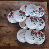 Set of 11 Vernon pattern soup plates, 1940s