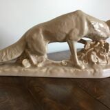 Statue of the Fox with a Bunch of Grapes