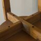 Pair of vintage solid pine stools, 1970s