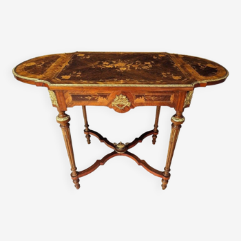 Napoleon III Inlaid Middle Table With Flaps
