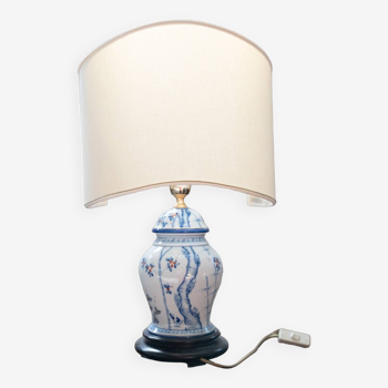 Lampe de table en porcelaine, années 1980