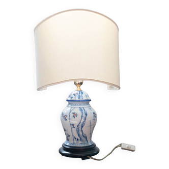 Lampe de table en porcelaine, années 1980