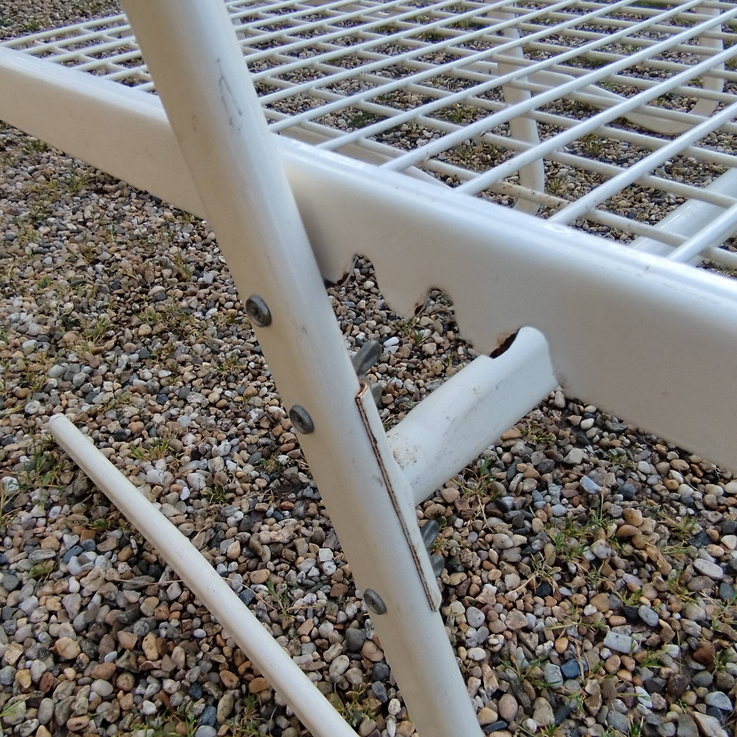 Vintage metal garden chairs