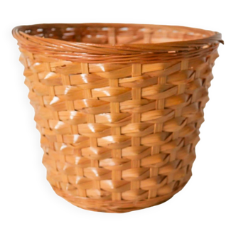 straight wicker plant pot 19 x 15 cm