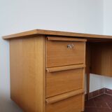 Scandinavian light wood desk