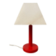 Scandinavian lamp in vintage red painted wood 90s