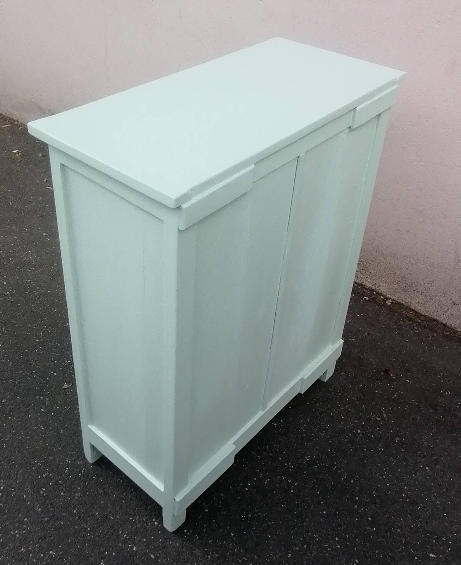 Vintage water green Parisian furniture from the 1940s