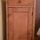 Interior's wooden bedside table
