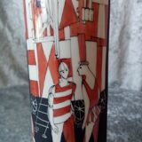 Designer porcelain whisky bottle hand-decorated signed su re da made in spain 9/17