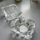 2 vintage thick glass ashtrays