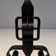 Pair of Wrought Iron Andirons with Obelisk and Belt Motifs