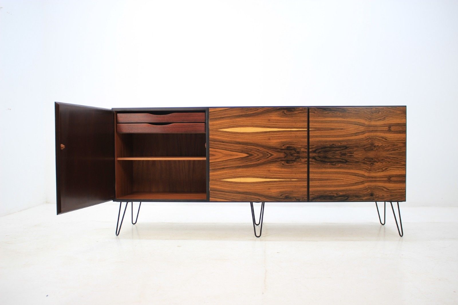 Exceptional sideboard Danish credenza 60s rosewood