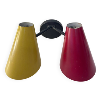 Two-tone double wall light, 1960