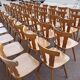 Set of 60 bistro cafe bar restaurant chairs - wood - vintage