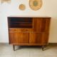Vintage signed high sideboard / silver dresser