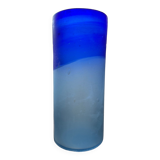 Vintage vase in two-tone glass paste