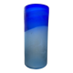 Vase vintage en pâte de verre bicolore