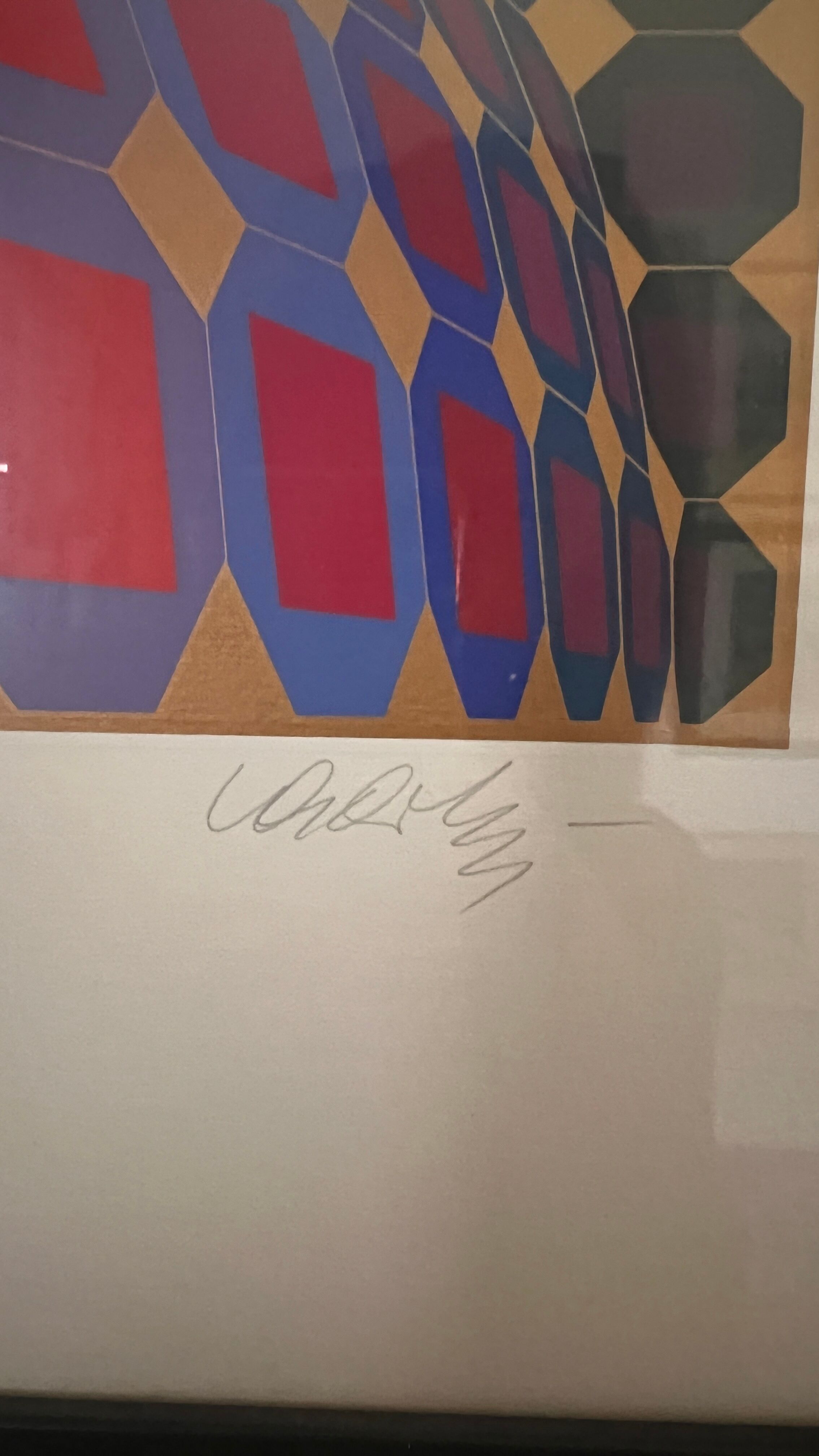 Lithograph Victor Vasarely 1906/1997