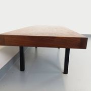 Vintage rectangular coffee table by Dieter Wackerlin in wood mosaic.