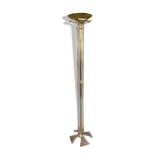 Plexiglass and brass floor lamp. 1970. Italy.
