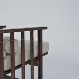 Oak modernist armchair, 1910s.