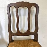 Pair of straw chairs 1900
