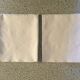 Duo de serviettes 57 x 63 damassé blanc