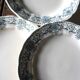 A set of 8 flat plates Terre de Fer Bleu Verdun HBC.