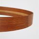 Rare round "#103" wall mirror / teak, leather, brass / by Glas Mäster, Markaryd, Sweden / 1960s / 1970s / Mid-Century Modern Design