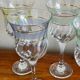 5 colored water glasses