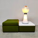 Vintage Italian design glass floor table lamp