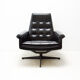 Pair of leather swivel armchairs from UP Zavody, 1970´s
