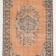 4x8 Pale Orange Classic Vintage Rug, 133x233Cm SK 2536